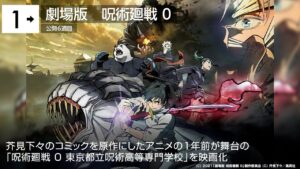 『呪術廻戦 0』2週連続首位！『バイオハザード』など新作4本ランクイン 先週末の映画ランキング2022.01.29-01.30