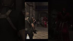 テンパリからの事故【バイオハザード4】マッキー実況 #shorts　#Shorts　#バイオハザード4 　#レオン　＃ビビり #ゲーム実況