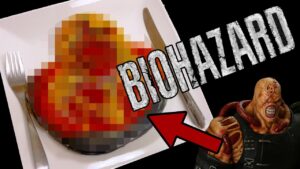 바이오하자드 네메시스 파이를 구워봤습니다★バイオハザードネメシスパイを作ってみた