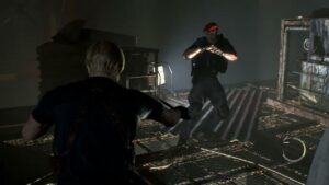 「バイオハザードRE:4」からクラウザーとの戦闘シーン