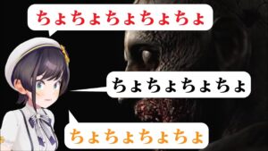 バイオハザードの最初のゾンビと死闘を繰り広げる大空スバル [ホロライブ/大空スバル切り抜き]