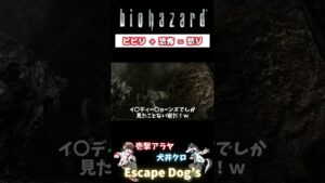 バイオハザード 怖がりながら怒る人 #バイオハザード #岩 #反射神経